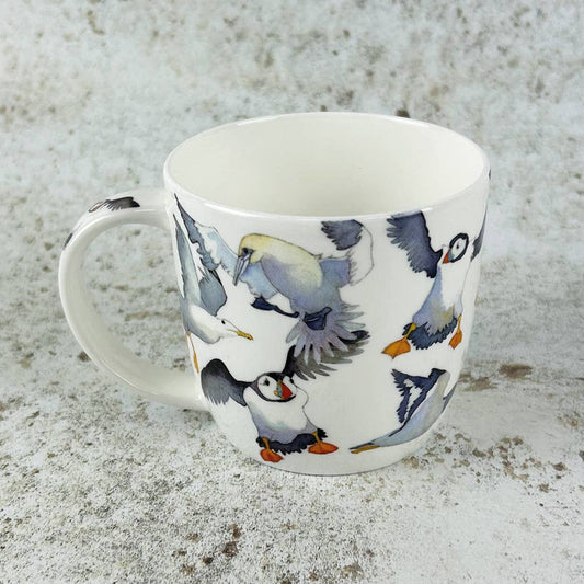 Flying Seabirds Bone China Mug With Gift Box