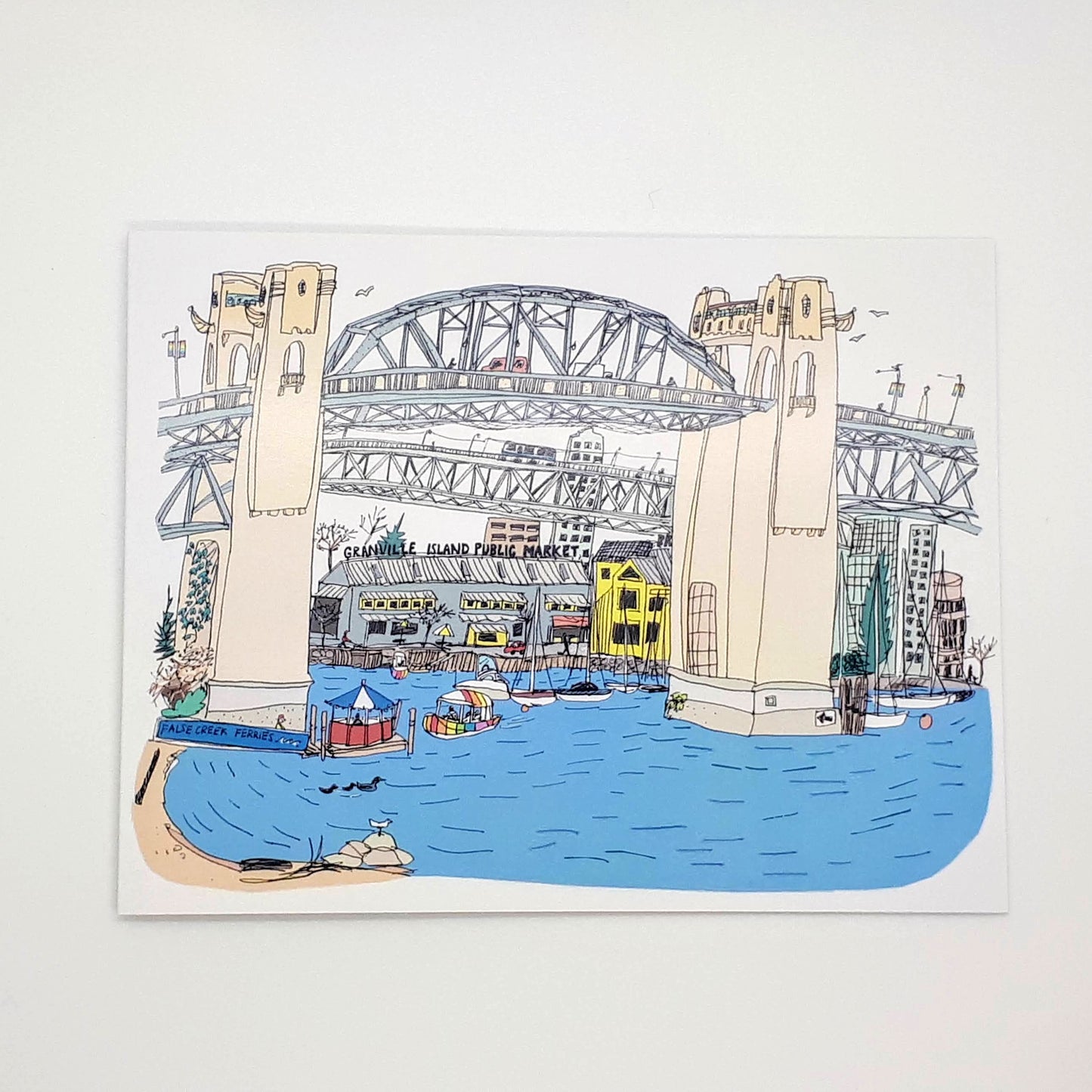 'Burrard Bridge' Vancouver Card