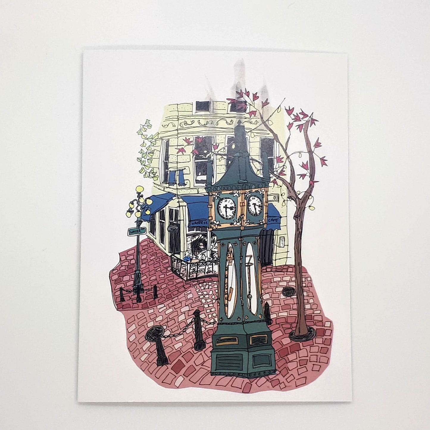 'Gastown Steam Clock' Vancouver Card