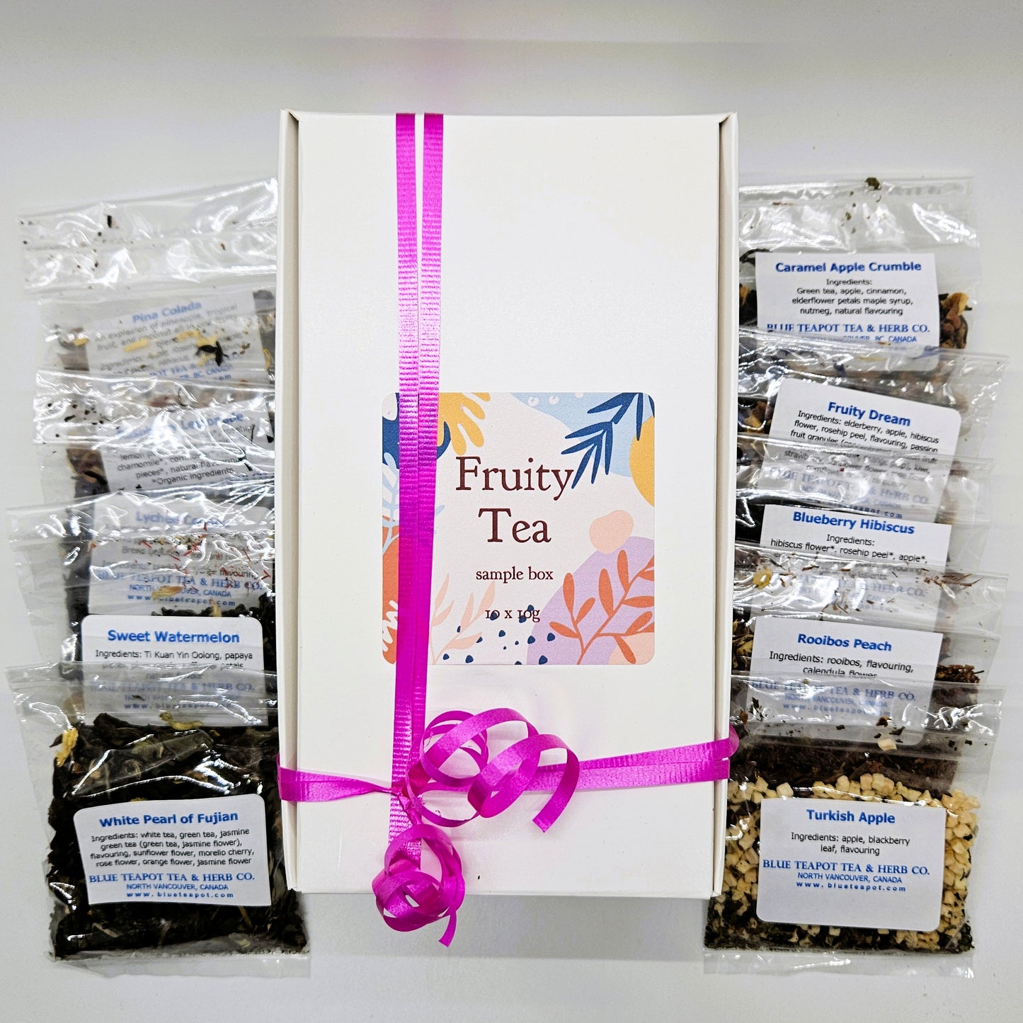 "Fruity" Tea Sample Box (10 teas)