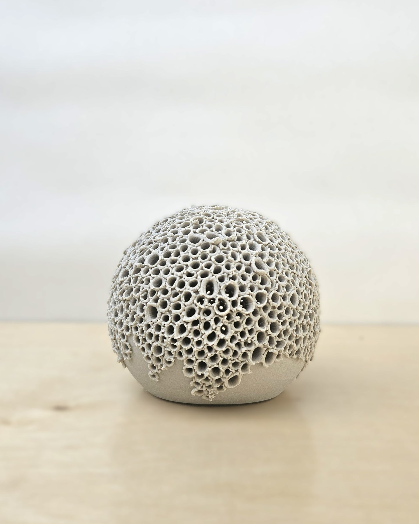 Small Greenish Grey Sphere Lantern