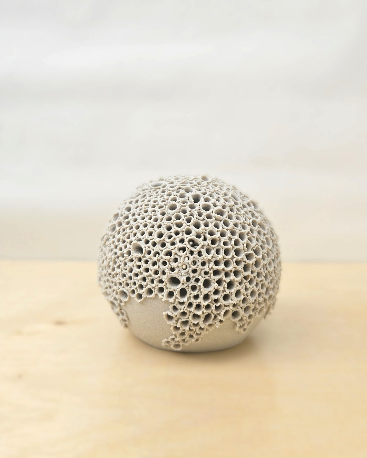 Small Cream White Sphere Lantern 1
