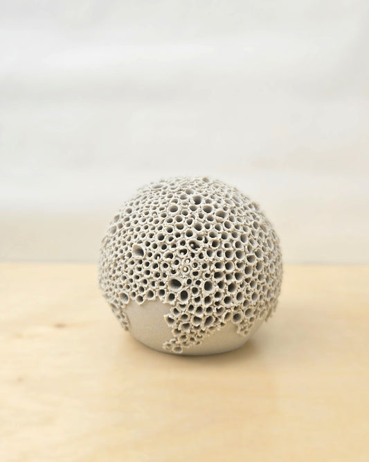 Small Cream White Sphere Lantern 1