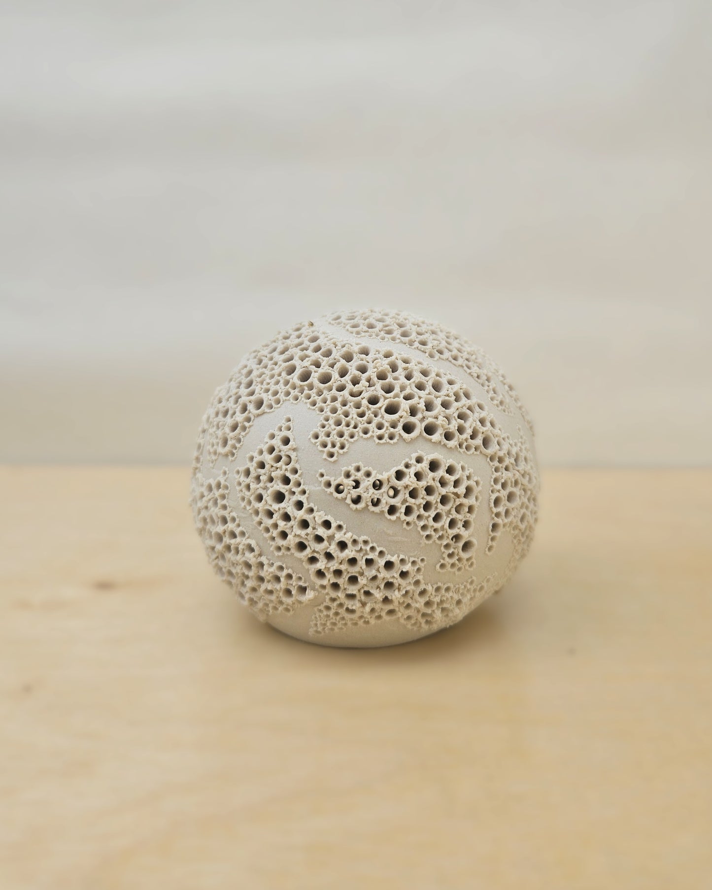 Small Cream White Sphere Lantern 6