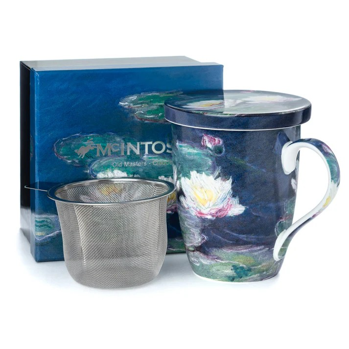 McIntosh- Monet, 'Water Lilies' (Tea Mug w/ Infuser)