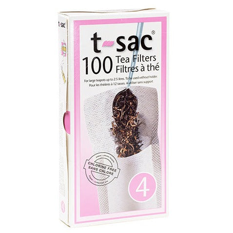 #4 Filtros de té de papel (para teteras XL y cerveza fría)