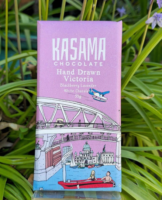 Kasama Chocolate -Blackberry Lavender White Chocolate (55g)
