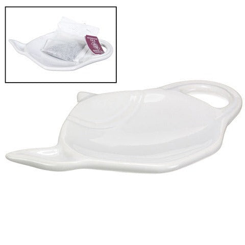 Plat à sachets de thé en céramique (12 couleurs)