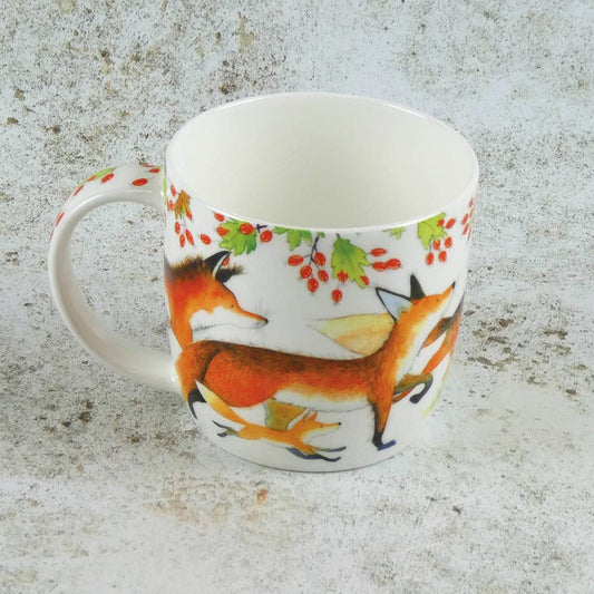 Foxes Bone China Mug With Gift Box