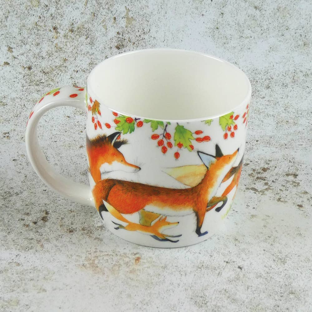 Foxes Bone China Mug With Gift Box