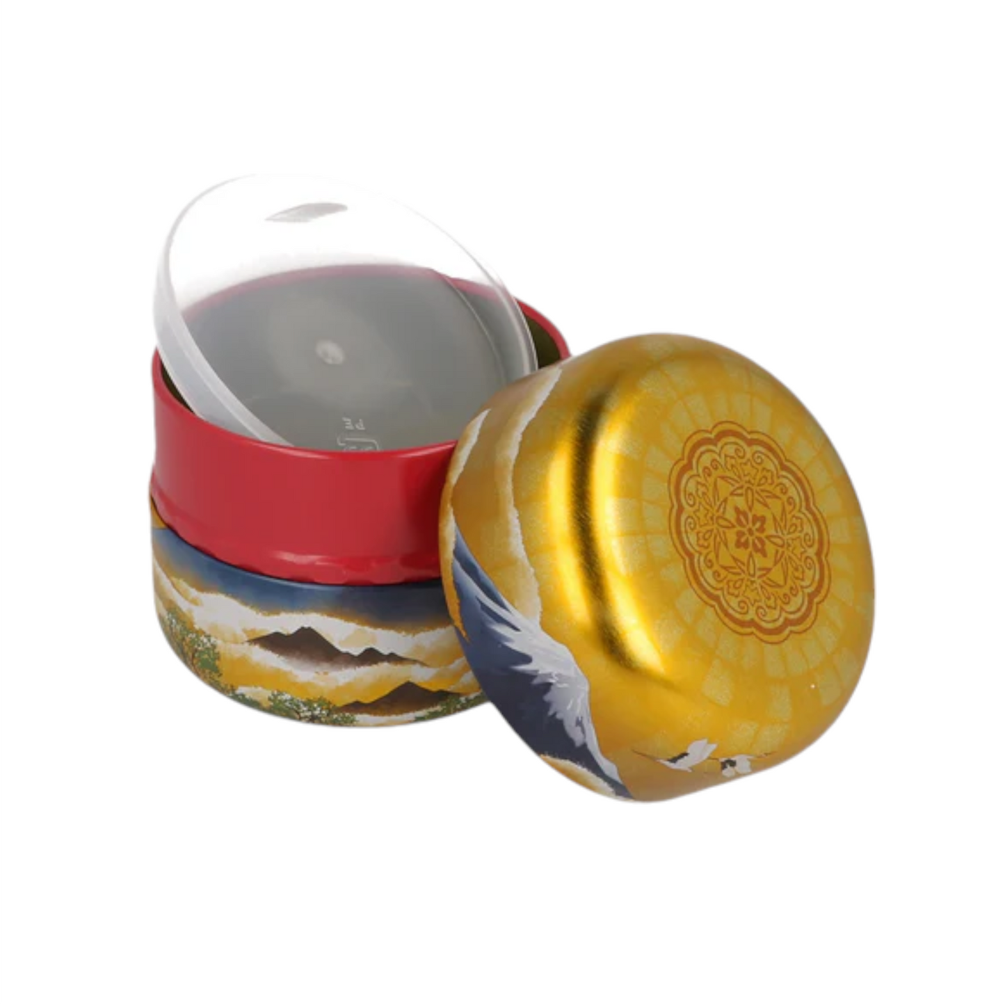 2.8oz Tea Canister Mt Fuji Gold JP