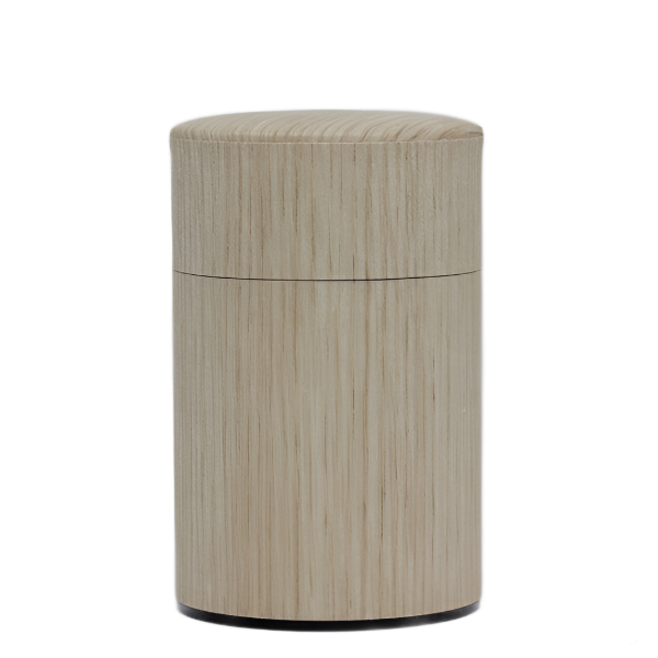50g Oak Wood Wrapped Canister