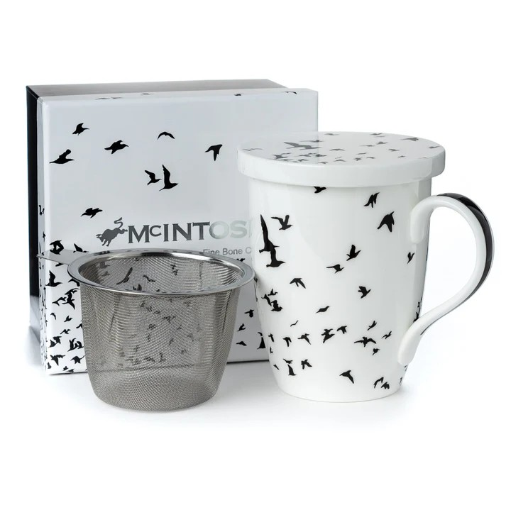 McIntosh - 'Bird Silhouettes' (Tea Mug w/ Infuser)
