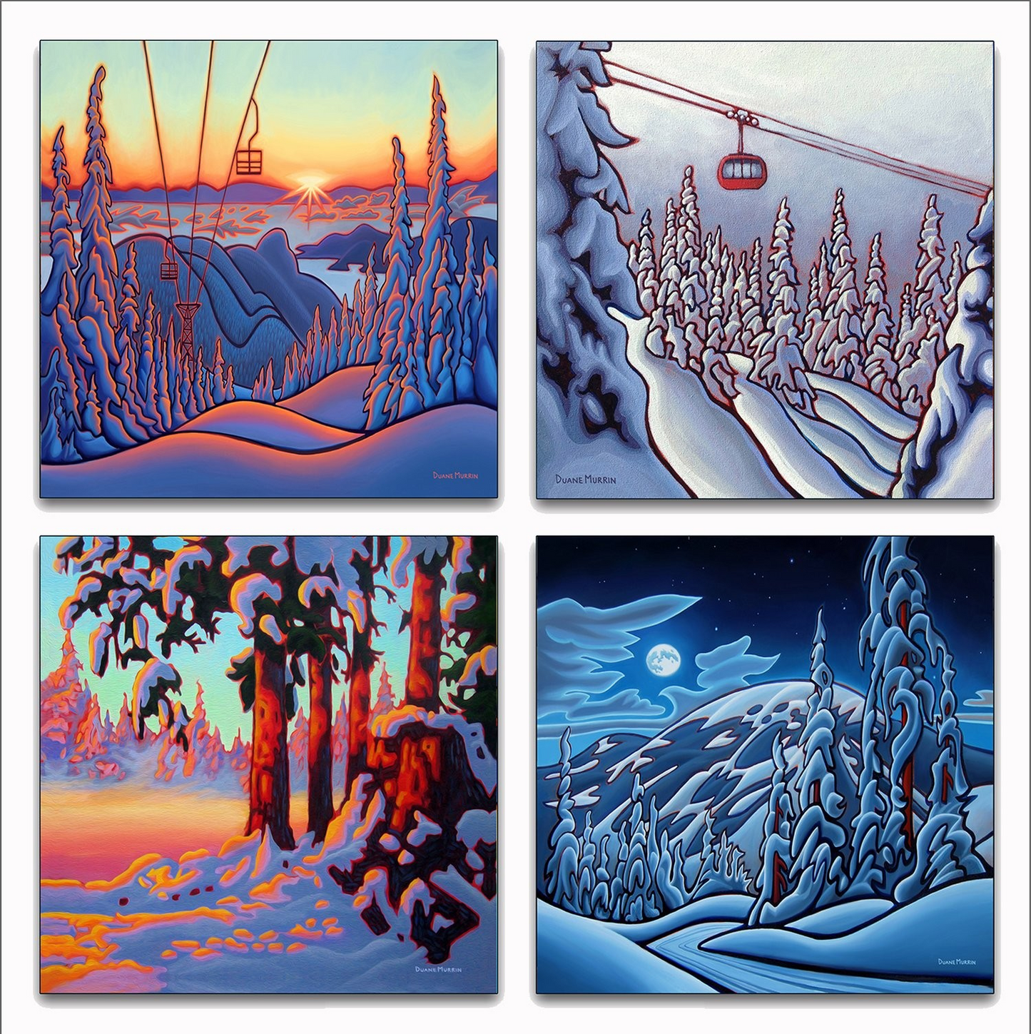 Coasters - Winter Collection (Pack of 4)