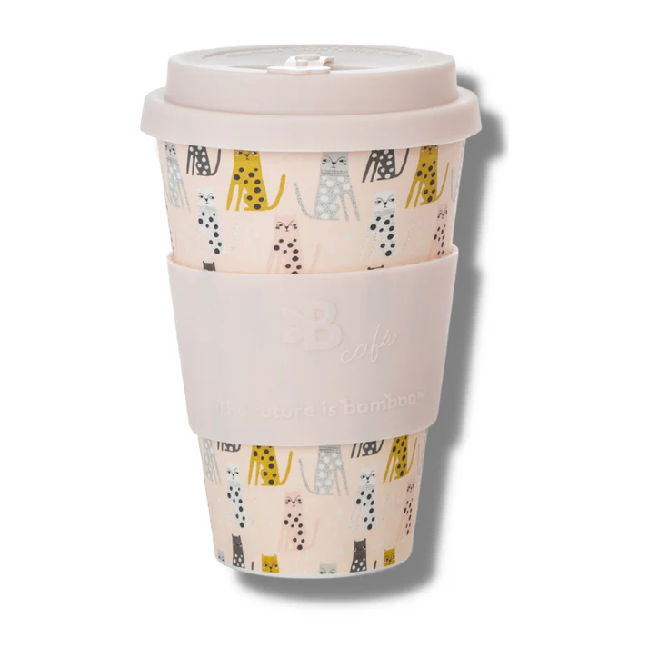 "Kitty" Reusable Bamboo To Go Cup