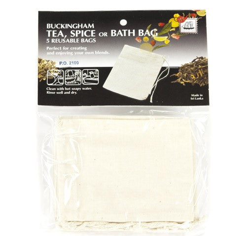 Sachet de thé en coton réutilisable (petit)