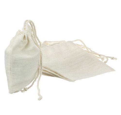 Reusable Cotton tea bags (5 pack - small)