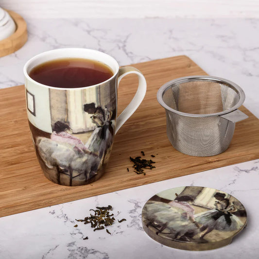 McIntosh - Degas, The Dance Lesson (Taza de té con infusor)