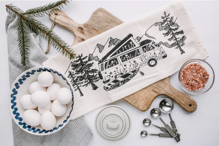 "Camper Van" Tea Towel