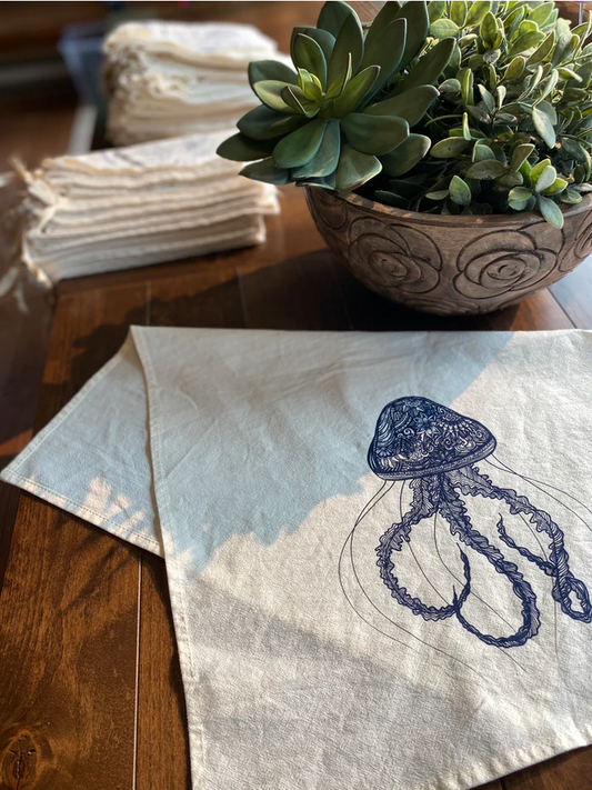"Jelly Fish" Tea Towel