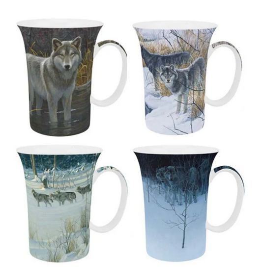 McIntosh - Robert Bateman, lobos (juego de 4)