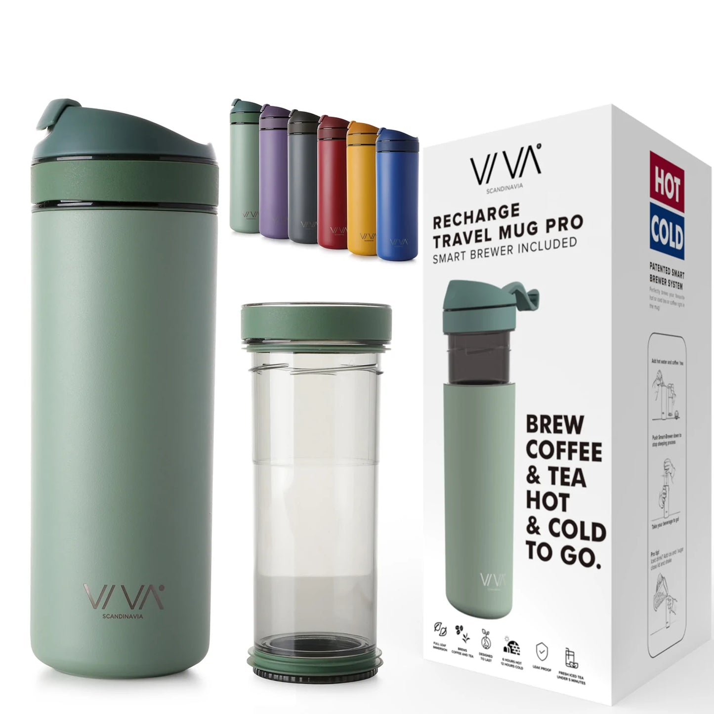 VIVA - Recharge Travel Mug (4 colours)
