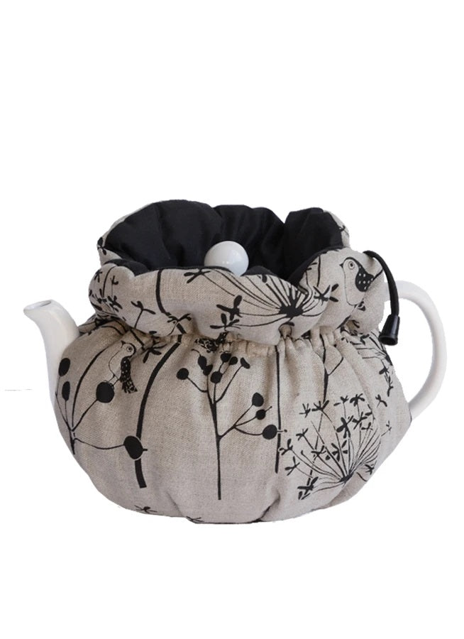 "Oat Berry" Scrunchy Tea Cozy