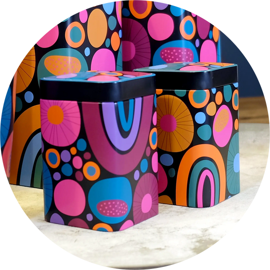 Cheerful Metal Tin 100g