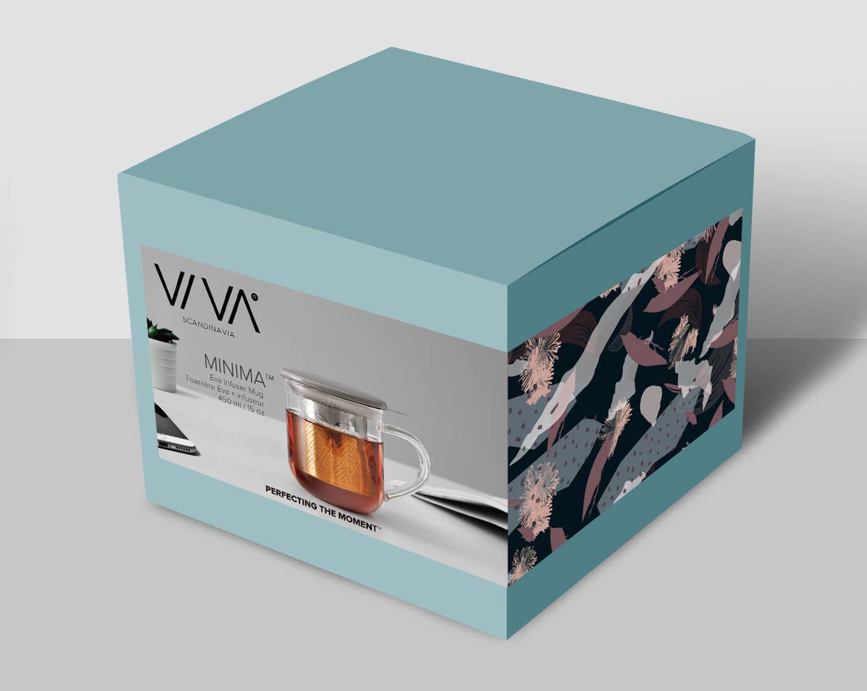Minima™ Eva Glass Mug & Porcelain Lid W/ Infuser