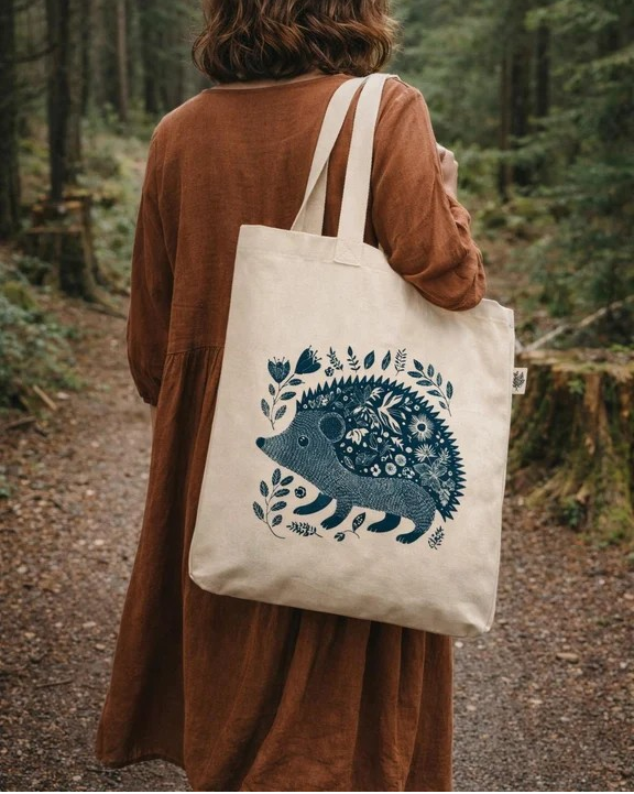 "Hedgehog" Tote Bag