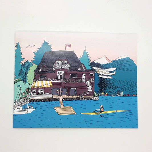 Carte « Vancouver Rowing Club » de Coal Harbour, Vancouver