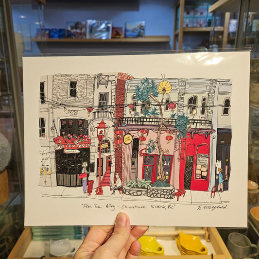 'Fan Tan Alley - Chinatown, Victoria, BC' Medium Print