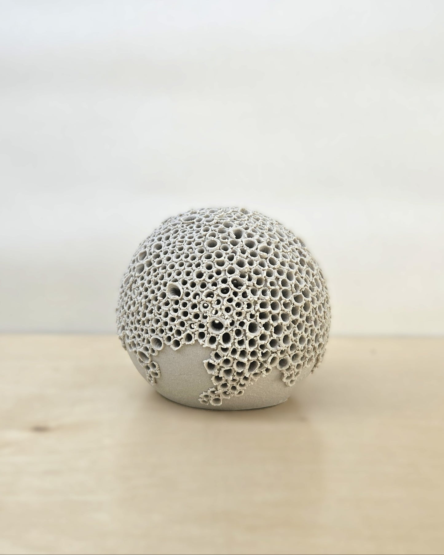 Small Greenish Grey Sphere Lantern