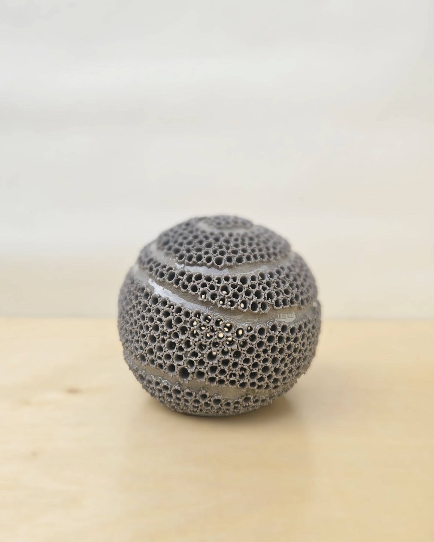 Small Black Swirl Sphere Lantern