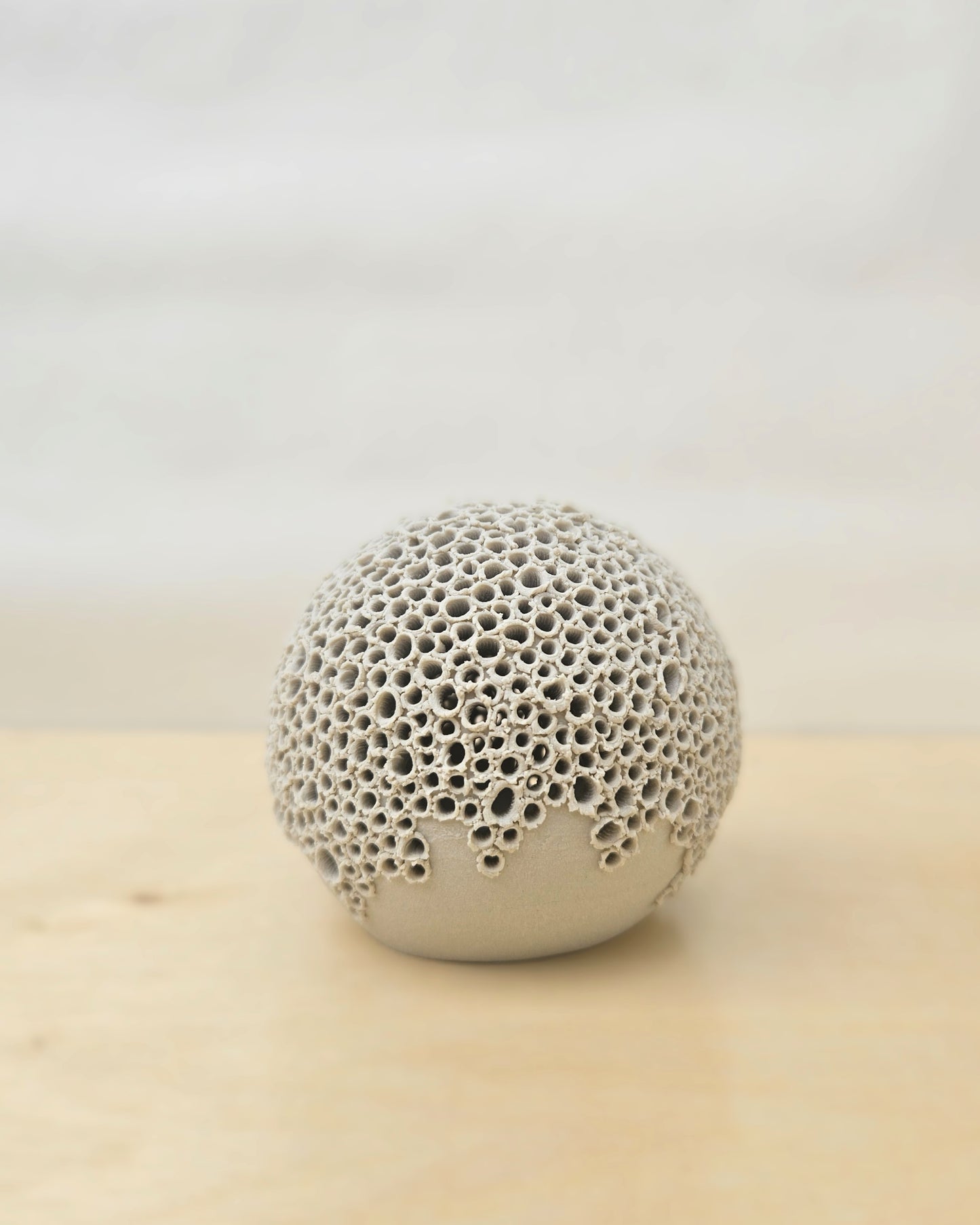 Small Cream White Sphere Lantern 1