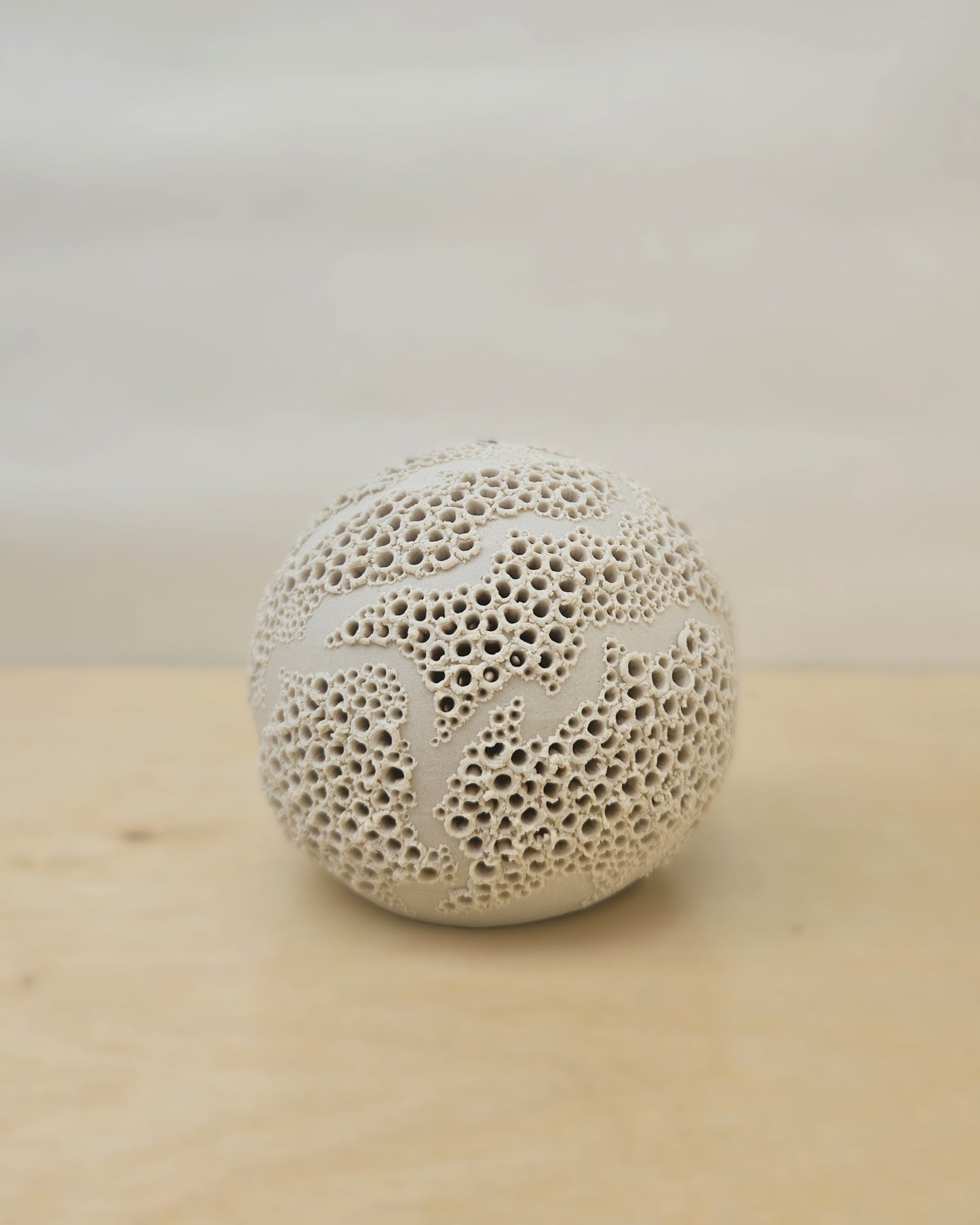 Small Cream White Sphere Lantern 6