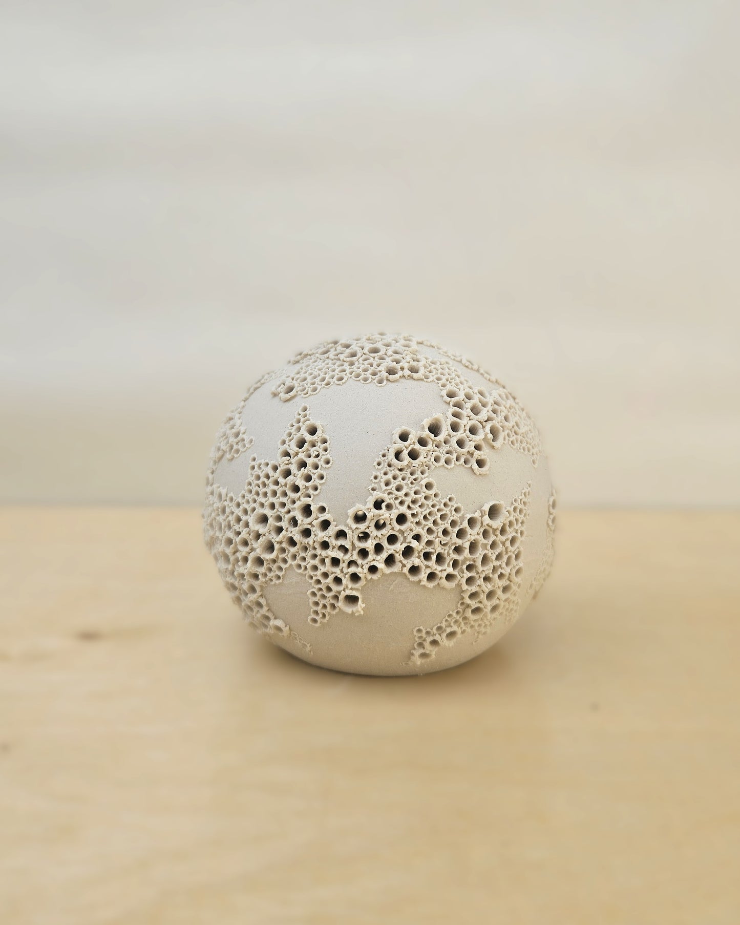 Small Cream White Sphere Lantern 9