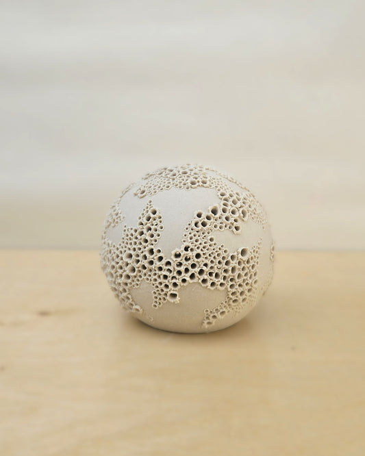 Small Cream White Sphere Lantern 9