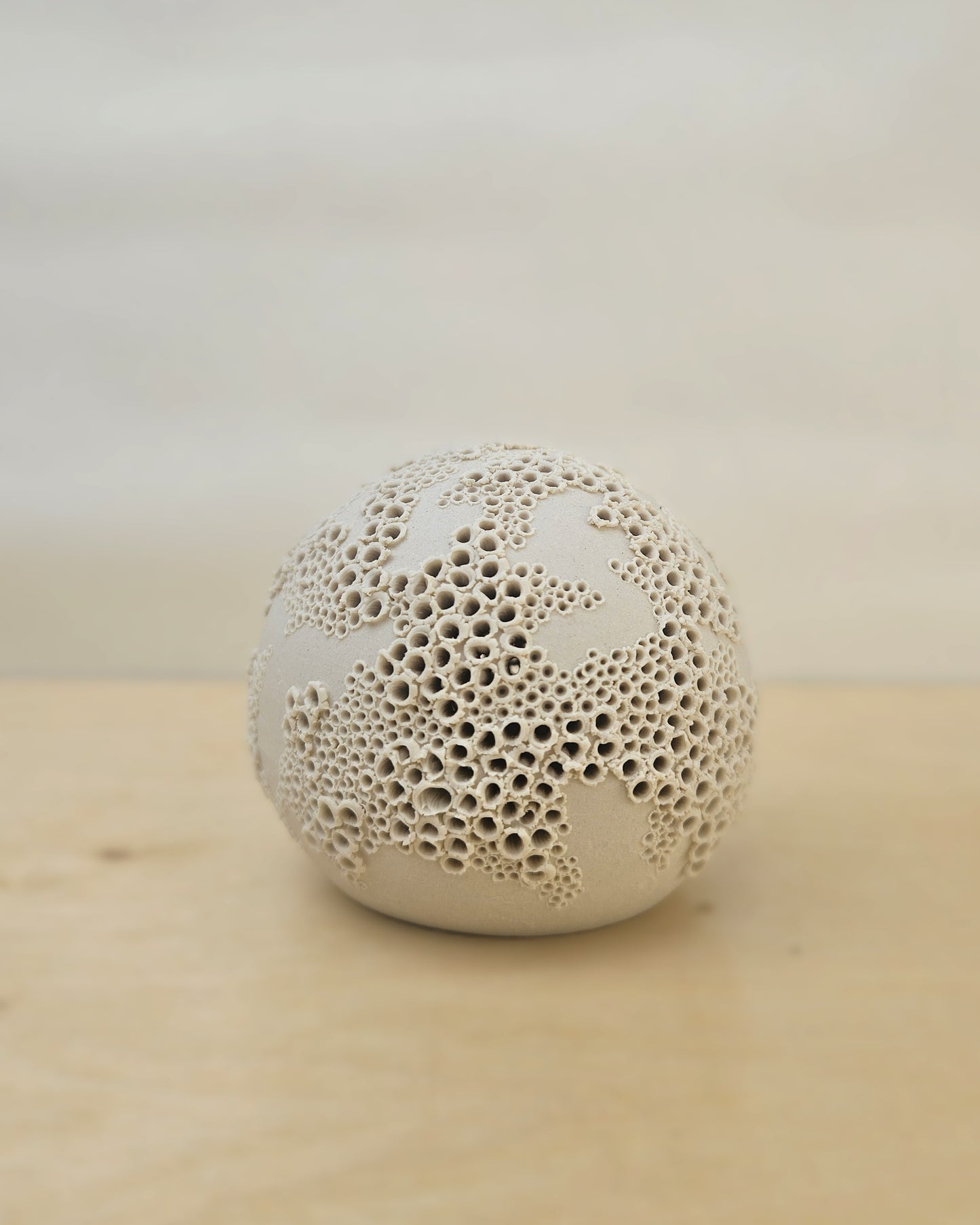 Small Cream White Sphere Lantern 9