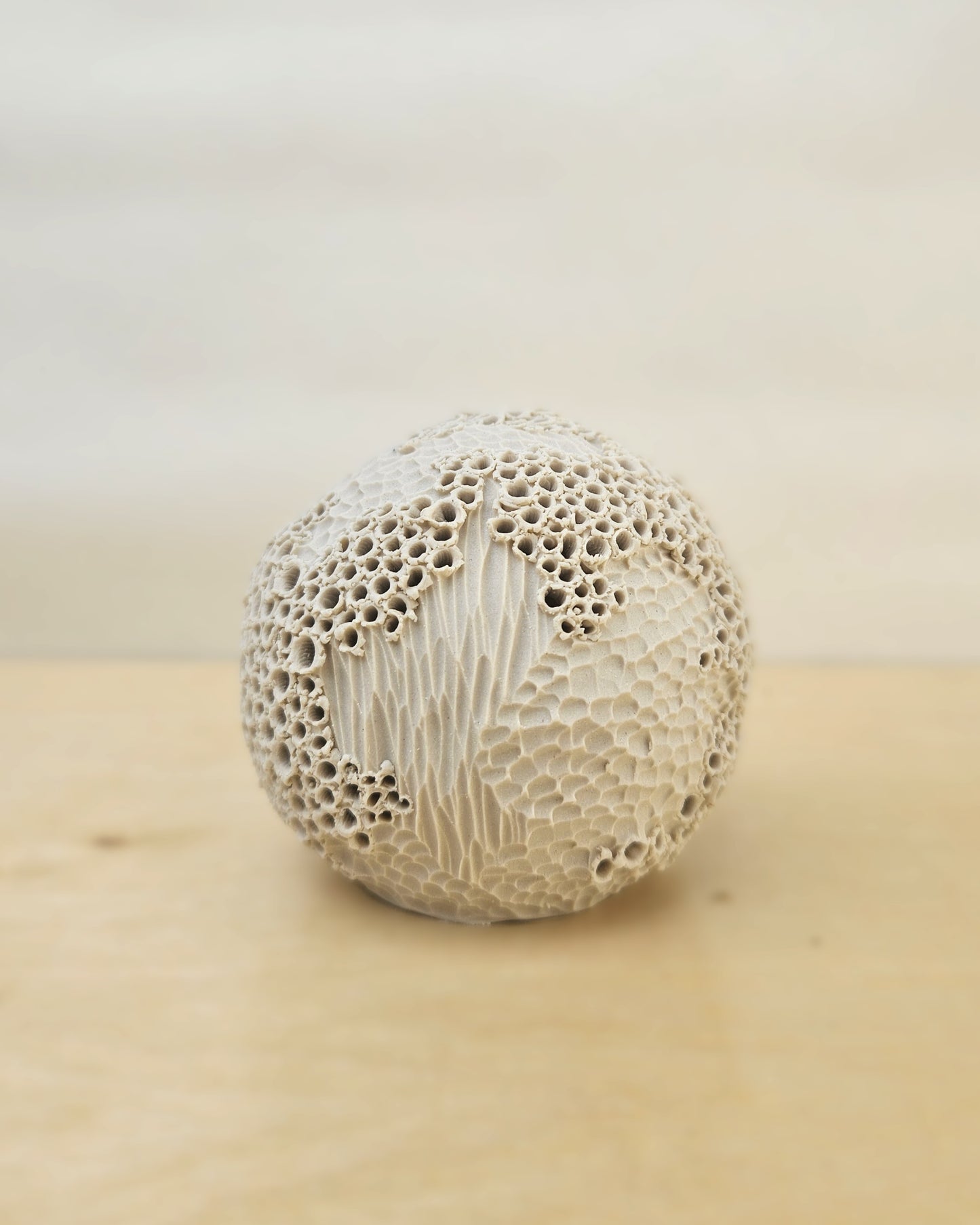 Small Cream White Sphere Lantern 11