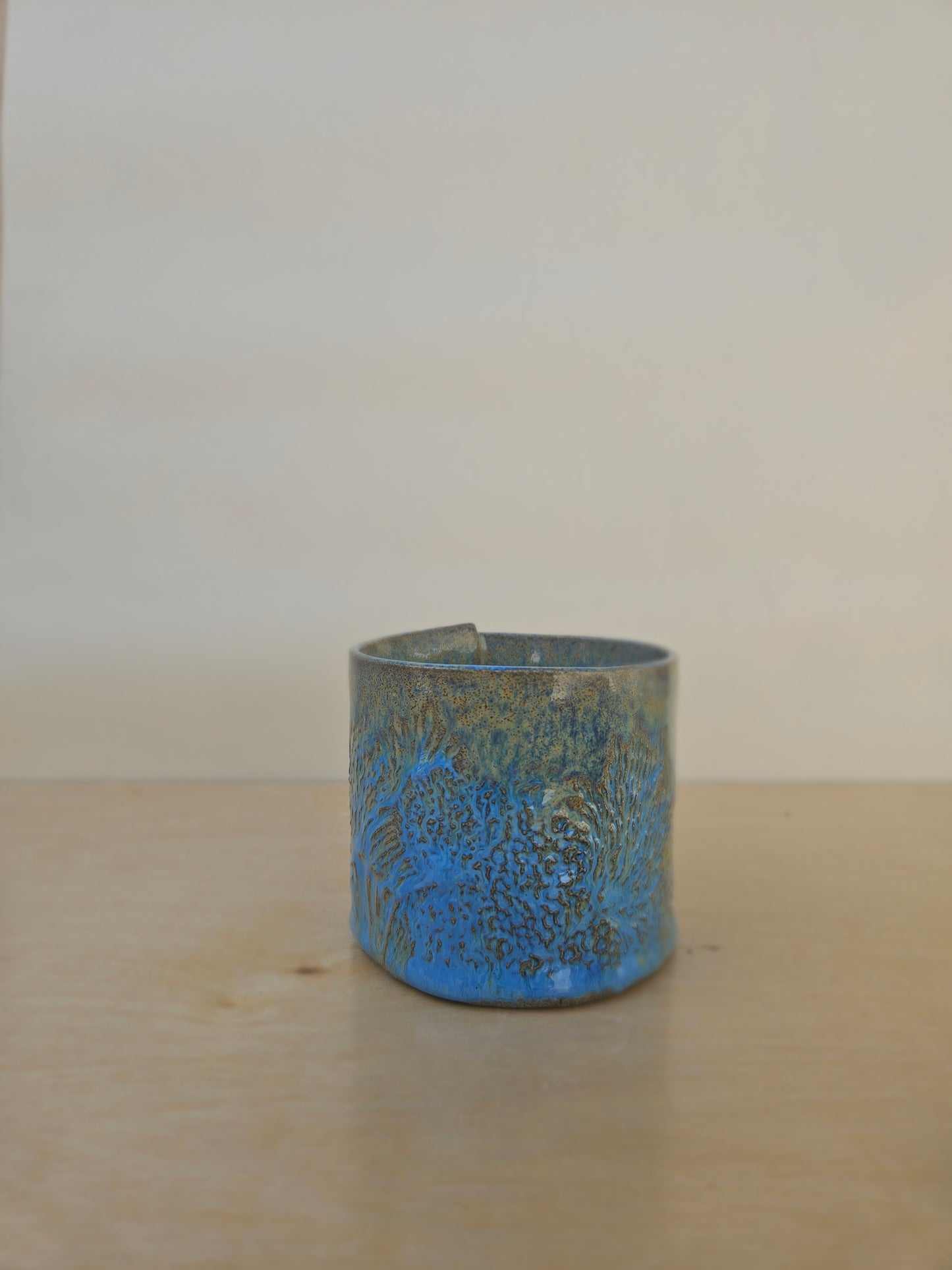 Small Light Blue Drippy Cup