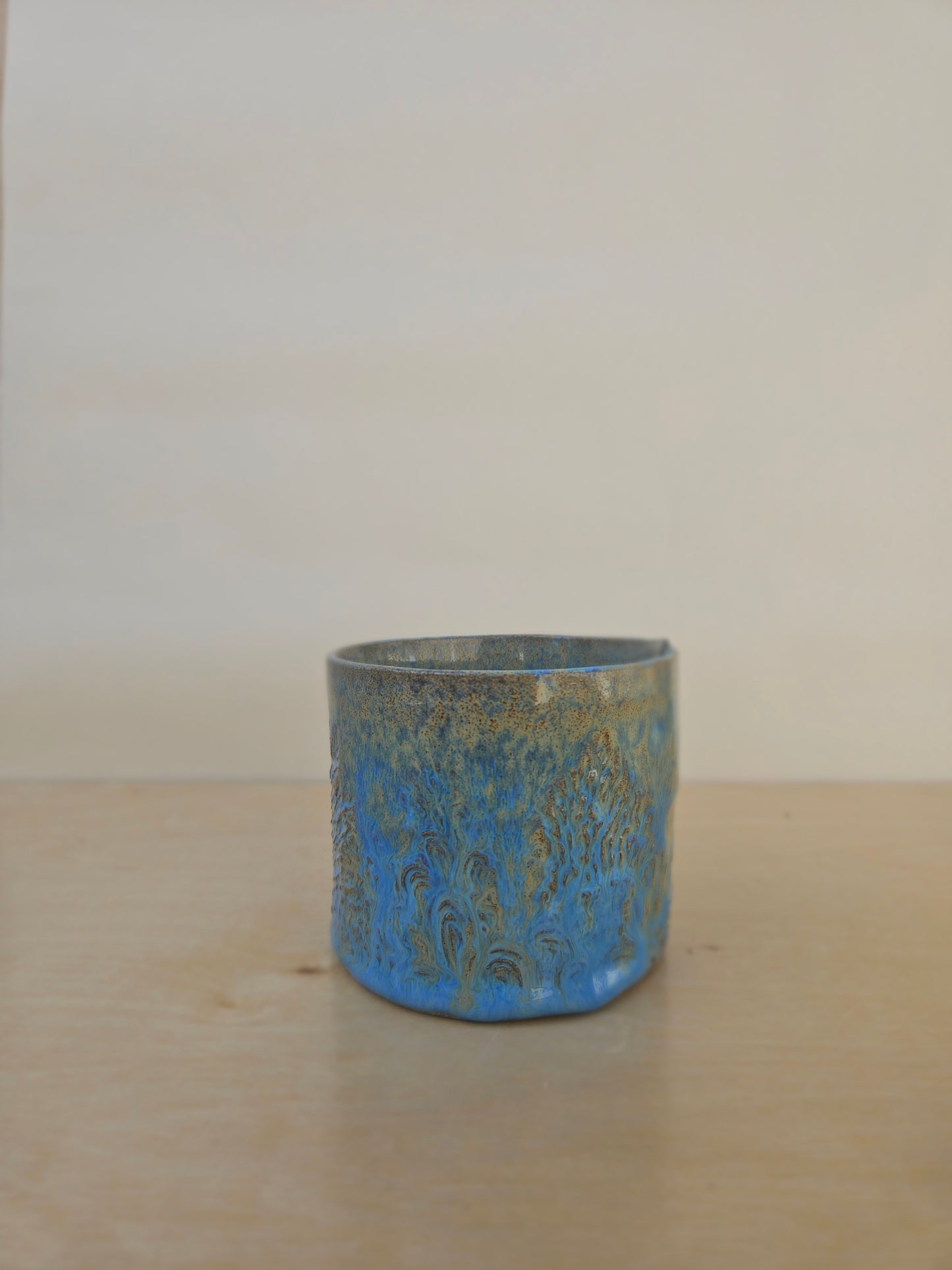Small Light Blue Drippy Cup