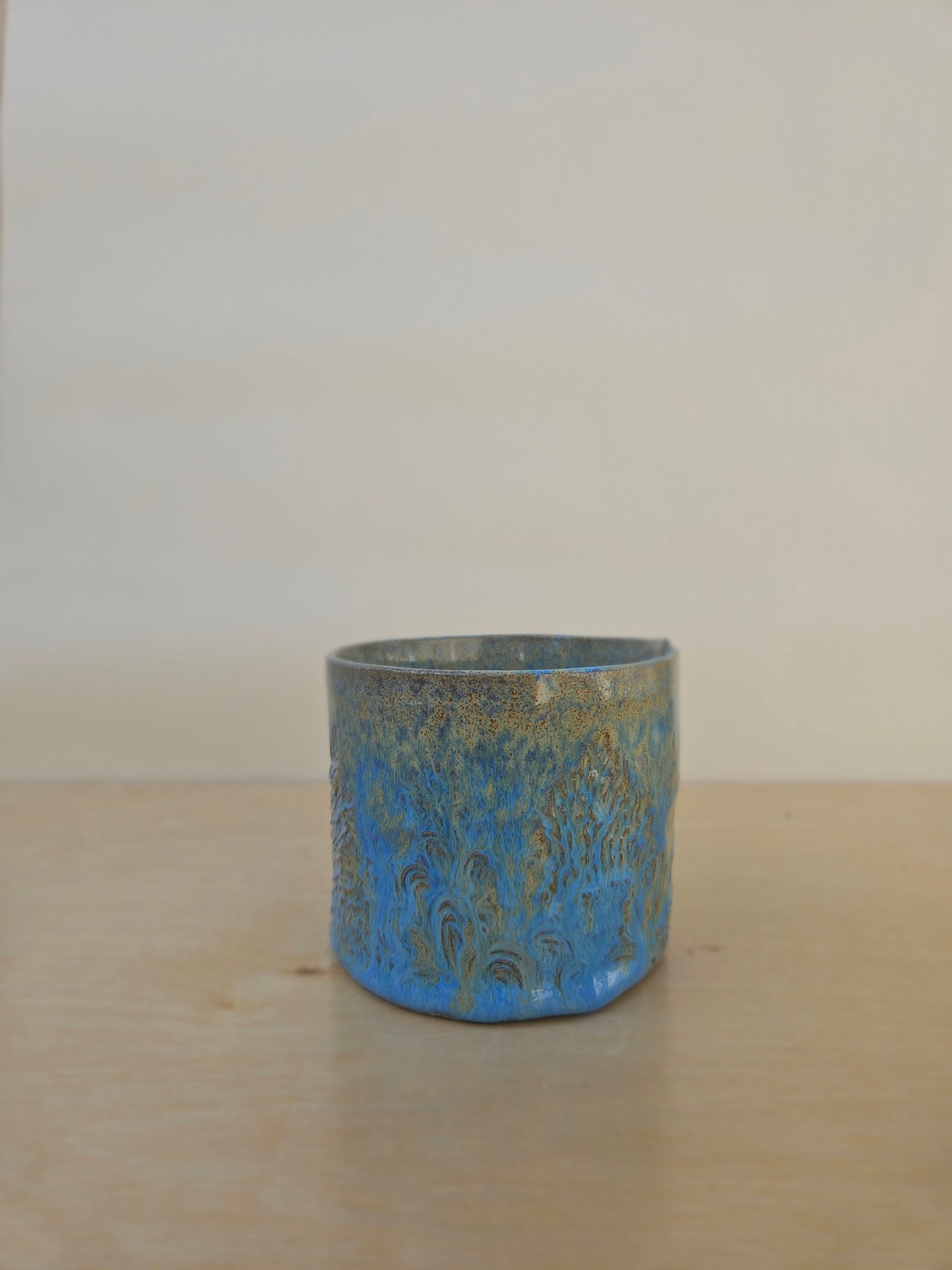 Small Light Blue Drippy Cup