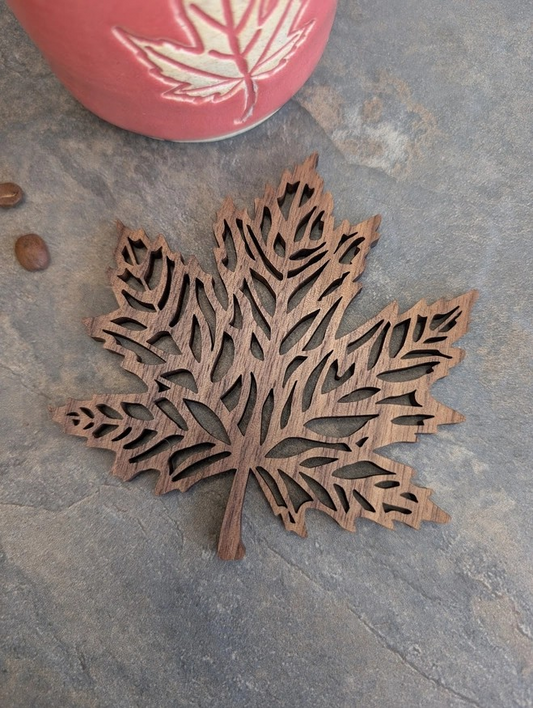 Maple Leaf Coasters (3 wood types)