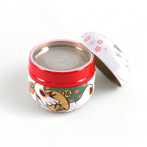 Tea Leaves Container 3.5 FL Oz Lucky Cat