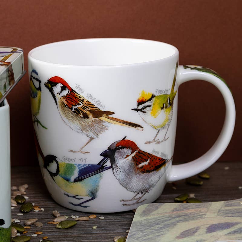 British Birds Bone China Mug With Gift Box
