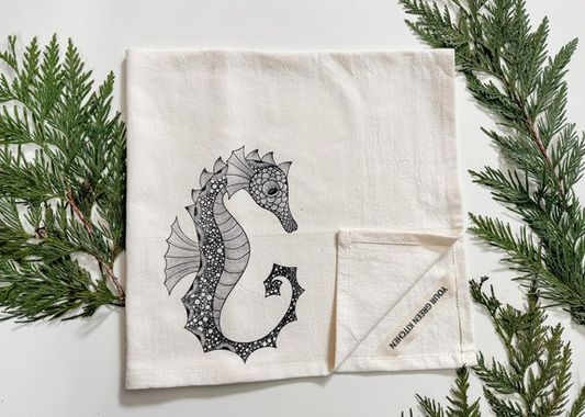 "Sea Horse" Tea Towel