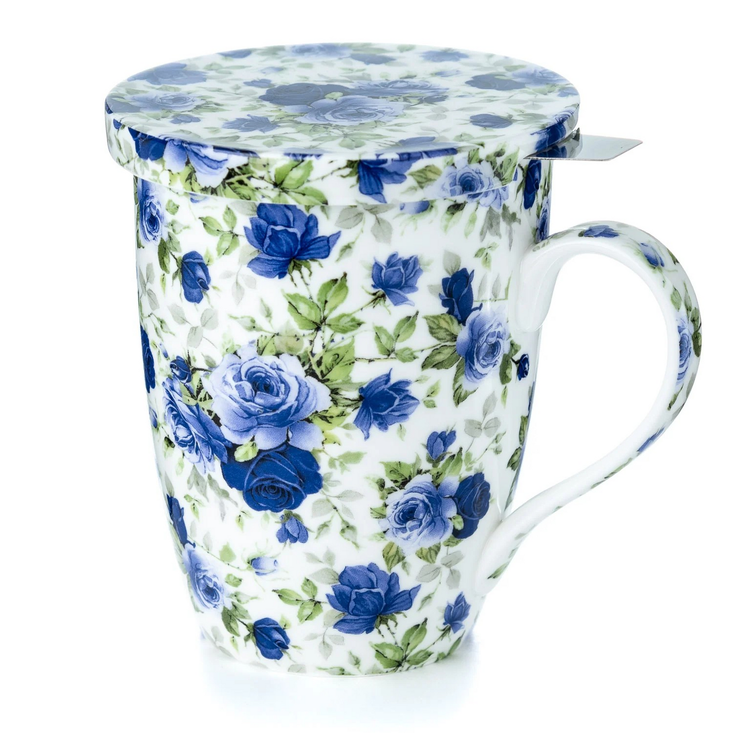 McIntosh - 'Blue Roses' (Tea Mug w/ Infuser)