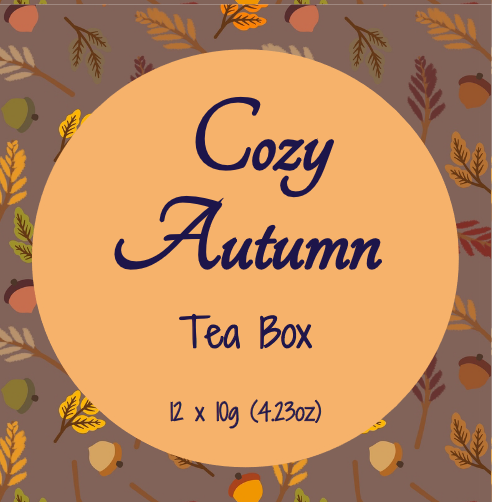 Acogedora caja de té de otoño