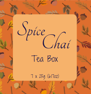 Caja de té Chai de especias
